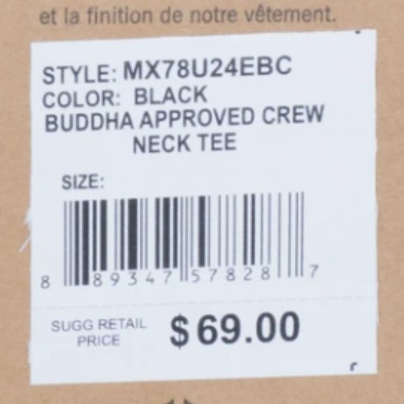 TRUE RELIGION Mens Short Sleeve BUDDHA APPROVED Crewneck T-Shirt (Black) - Picture 4 of 4